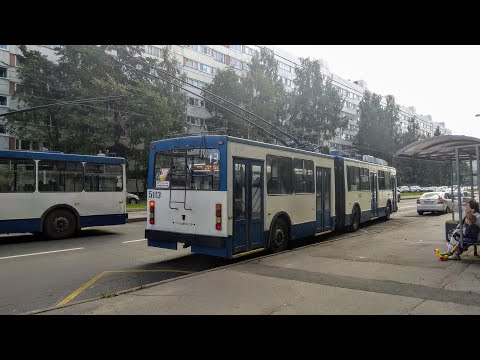 Видео: Троллейбус, маршрут №13 ВМЗ-6215 б.5113 (15.08.2019) Санкт-Петербург