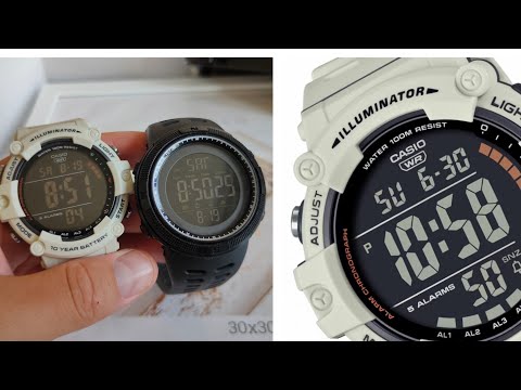 Видео: Впервые на YouTube! Сравнение новинка Casio AE-1500WH  и Skmei 1251.Black white military