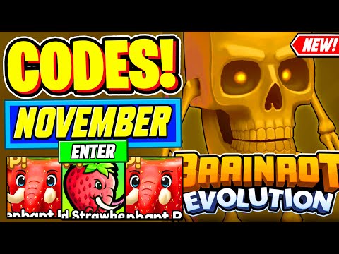 Видео: ⚠️Новые⚠️ ВСЕ РАБОЧИЕ КОДЫ для Brainrot Evolution Ноябрь 2025 - Коды Roblox Brainrot Evolution
