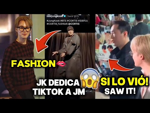 Видео: 🚨 Джимина заметили, когда он выходил из ресторана в Париже 😱 Реагирует на баннер Jikook🔥JK в TikTok😍