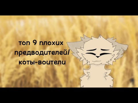 Видео: Топ 9 плохих предводителей / коты-воители