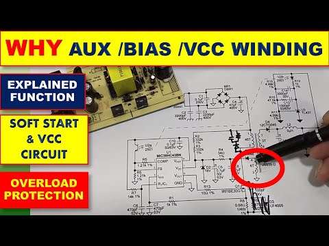 Видео: {525} Функции вспомогательной обмотки в трансформаторе SMPS
