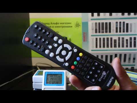 Видео: Huayu ZK-089++++NEW универсальный пульт для OTAU TV настройка на управление ресивером, приставкой