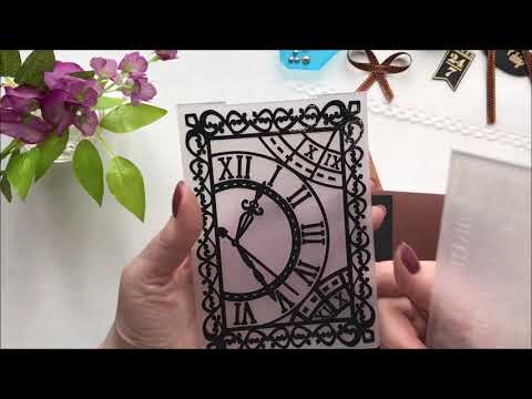 Видео: Уроки для начинающих делать открытки № 10 работа с папками  холодный эмбоссинг продолжение