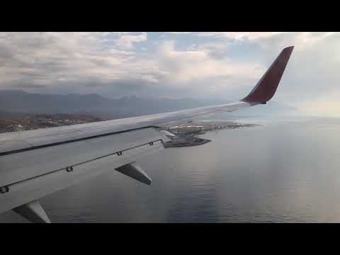 Видео: Landing at Sochi (Adler) airport (AER). Посадка в аэропорту г. Сочи (Адлер)