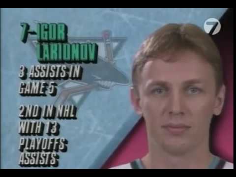 Видео: 1/4 Финала Кубка Стенли-1994. Торонто Мэйпл Лифс - Сан-Хосе Шаркс