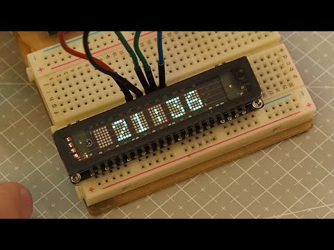 Видео: VFD модуль, олдовый дисплей для часов и метеостанции на Arduino
