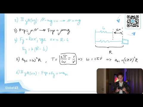 Видео: Имеется недеформированная пружина длиной L = 30 см и жёсткостью k = 30Н/м, груз массой m=1 - №31155