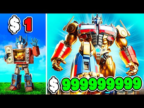 Видео: ТРАНСФОРМЕР от 1 до 1 000 000 000 долларов в GTA 5