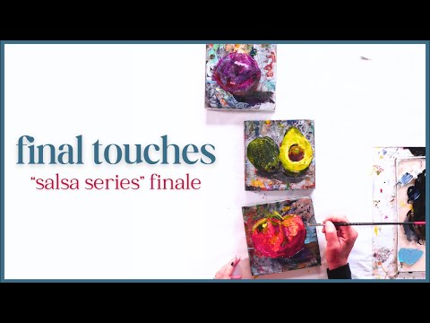 Видео: Серия коллажей в смешанной технике — последние штрихи