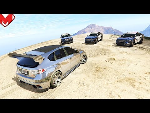 Видео: ПОГОНЯ ЗА ХРОМИРОВАННОЙ СУБАРУ! ПОЛИЦЕЙСКИЕ ПОГОНИ В GTA 5 ONLINE