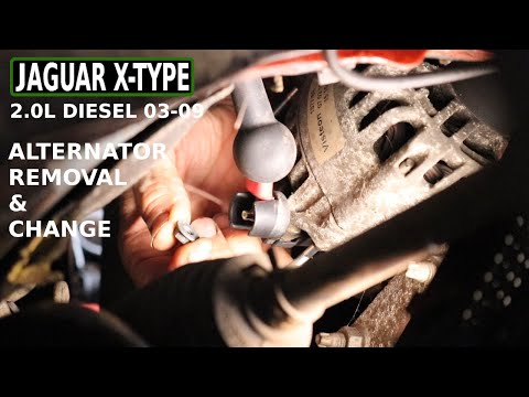 Видео: Снятие и замена генератора JAGUAR X-TYPE 2.0L DIESEL, 2003-2009