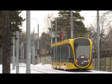 Видео: Трамвай К1Т306 №5002, маршрут №33А, Татра-Юг 05.02.2022 / Tram К1Т306 №5002, route №33а, Tatra-Yug