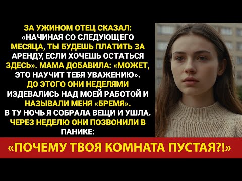 Видео: За ужином папа сказал: «Со следующего месяца ты будешь платить аренду, если захочешь...»