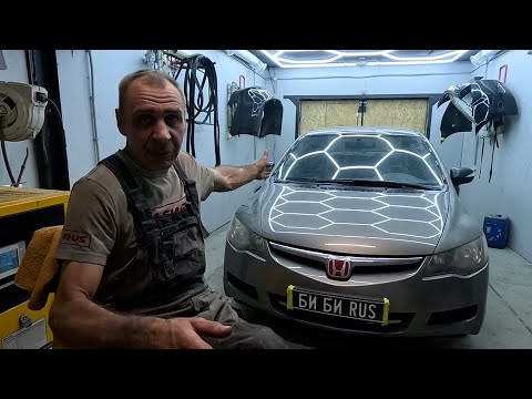 Видео: Honda Civic - пескоструй днища или полный ремот кузова ?