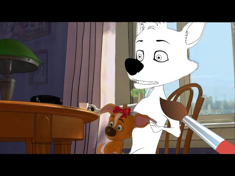 Видео: Немного заработать - Белка и Стрелка - Мультик - Раскраска -Учим Цвета с Озорной семейкой