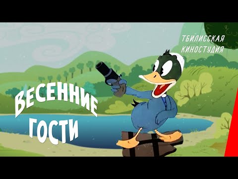 Видео: Весенние гости (1948) мультипликационный фильм