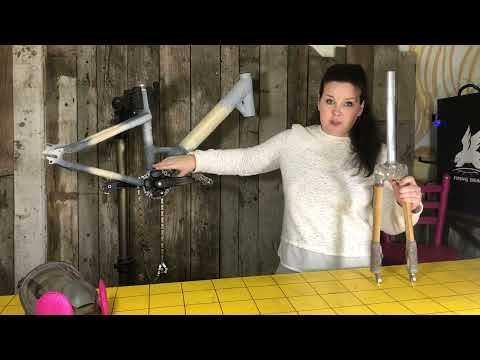 Видео: Ригидная вилка из бамбука/ бамбуковый велосипед для дамы