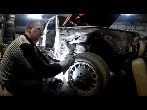Видео: Переварка пассажирского пола и порога Mercedes W123, часть 3