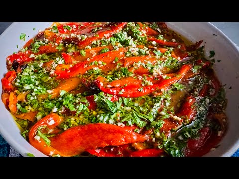 Видео: МАРИНОВАННЫЙ КРАСНЫЙ ПЕРЕЦ ПО-ГРЕЧЕСКИ! ПОТРЯСАЮЩАЯ ЗАКУСКА!