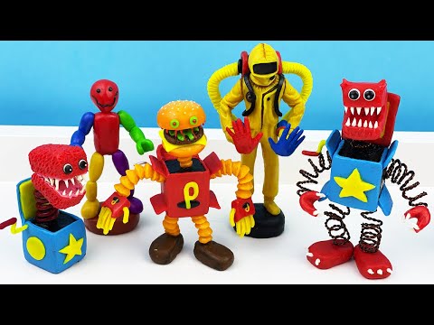 Видео: Подборка Project Playtime: лепим Фигурки Бокси Бу (Boxy Bo) из пластилина по игре вместе с Лепка ОК