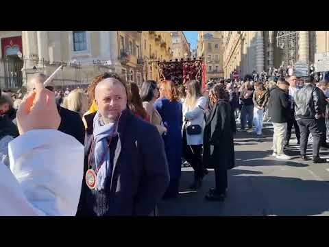 Видео: Сицилия. Катания. Праздник святой Агаты.