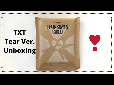 Видео: Распаковка альбома TXT Minisode 2 Thursday's Child Tear ver.