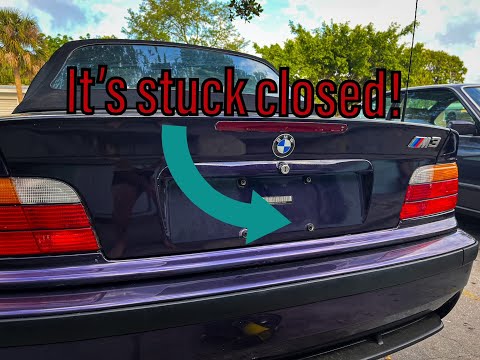 Видео: Как открыть застрявший багажник E36, не сверля отверстия