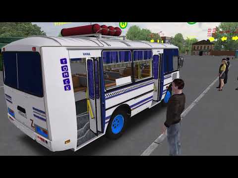 Видео: Чистогорская область ПАЗ 32054 на 126р маршруте. Omsi 2.