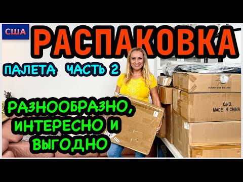 Видео: Распаковка палета/Часть 2/ Хорошая выгода и очень интересные находки/ Потерянные посылки/США/Флорида