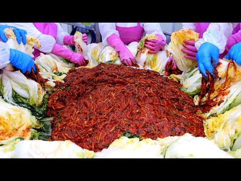 Видео: Почему вы можете доверять корейскому кимчи! Внутри невероятно чистой корейской фабрики кимчи