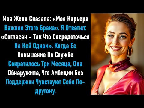 Видео: Она сказала, что карьера для неё на первом месте, и я позволил ей это сделать. Спустя несколько....
