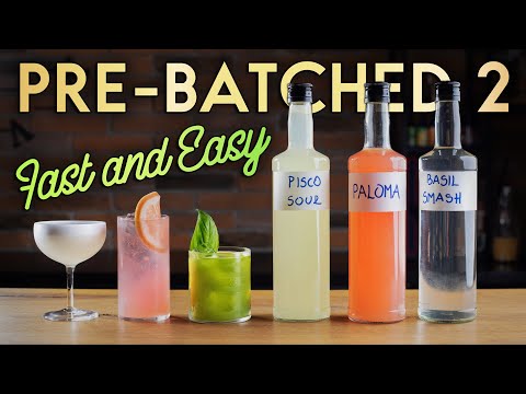Видео: Коктейльный лайфхак 2.0! Готовые коктейли «Базил Смэш», «Палома» и «Писко Сауэр»