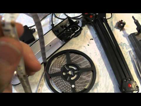 Видео: Переделка настольной лампы на LED ленту. Вариант первый