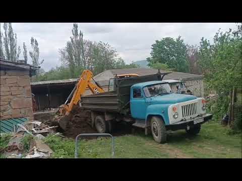 Видео: Газ 53.Вывозим грунт,выравниваем двор