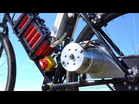 Видео: Велосипед с приводом от стартера