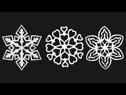 Видео: Как вырезать красивые снежинки из бумаги DIY - Простая снежинка DIY - Простые поделки.