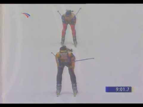 Видео: биатлон кубок мира 2005-2006 8 этап контиолахти гонка преследования женщины