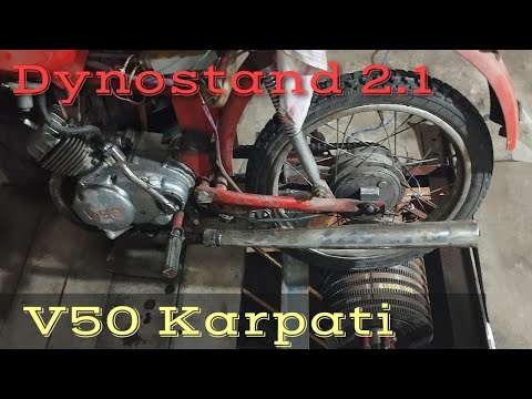 Видео: Мопед Карпаты V50 и Диностенд v2.1