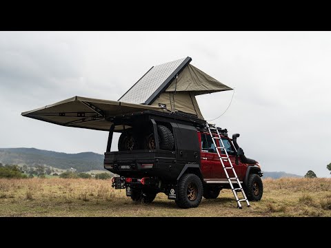 Видео: Комплектация LandCruiser Overland | Палатка на крышу AX27 от The Bush Company + тент 270XT Max