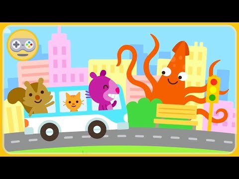 Видео: Малыши Зверята Саго Мини. Приключения и веселье в большом городе Sago Mini. Мульт игра