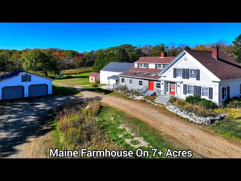 Видео: Фермерский дом в штате Мэн на участке более 7 акров | Недвижимость в штате Мэн | Фермы Новой Англ...