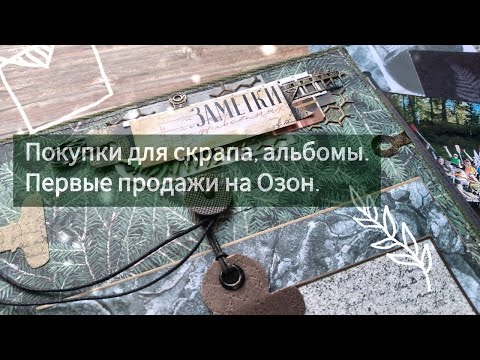 Видео: Покупки для скрапа, альбомы, первые продажи на Озон