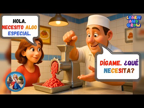 Видео: 🥩 Разговоры на испанском в мясной лавке для начинающих