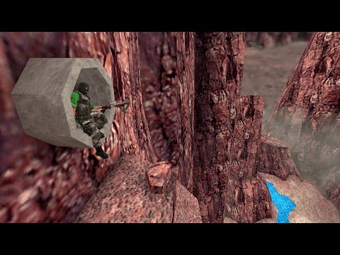 Видео: Выход в каньон | прохождение Hafl-Life Resized Maps #6