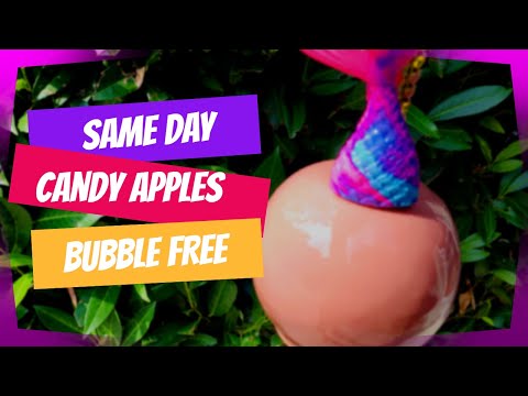 Видео: Карамельные яблоки без пузырьков в тот же день