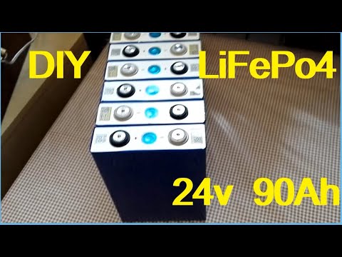 Видео: DIY LiFePo4 90Ah. Собираем лиферную батарею на 24 вольта в СЭС