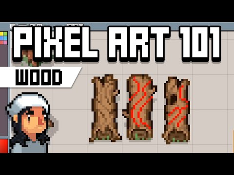 Видео: Пиксель-арт 101: Текстура дерева