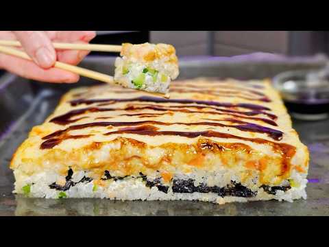 Видео: РОЛЛЫ больше НЕ ЗАКАЗЫВАЮ!🍣ЛЕНИВЫЙ ЗАПЕЧЕННЫЙ СУШИ-ТОРТ ✅️ПРОВЕРЕННЫЙ Рецепт от СУШИСТА!