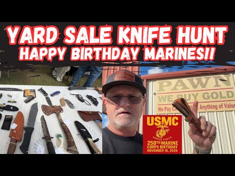 Видео: Распродажа ножей на 65 миль! С днем ​​рождения, Корпус морской пехоты США!